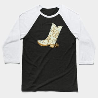 Cowboy Boot Doodle Baseball T-Shirt